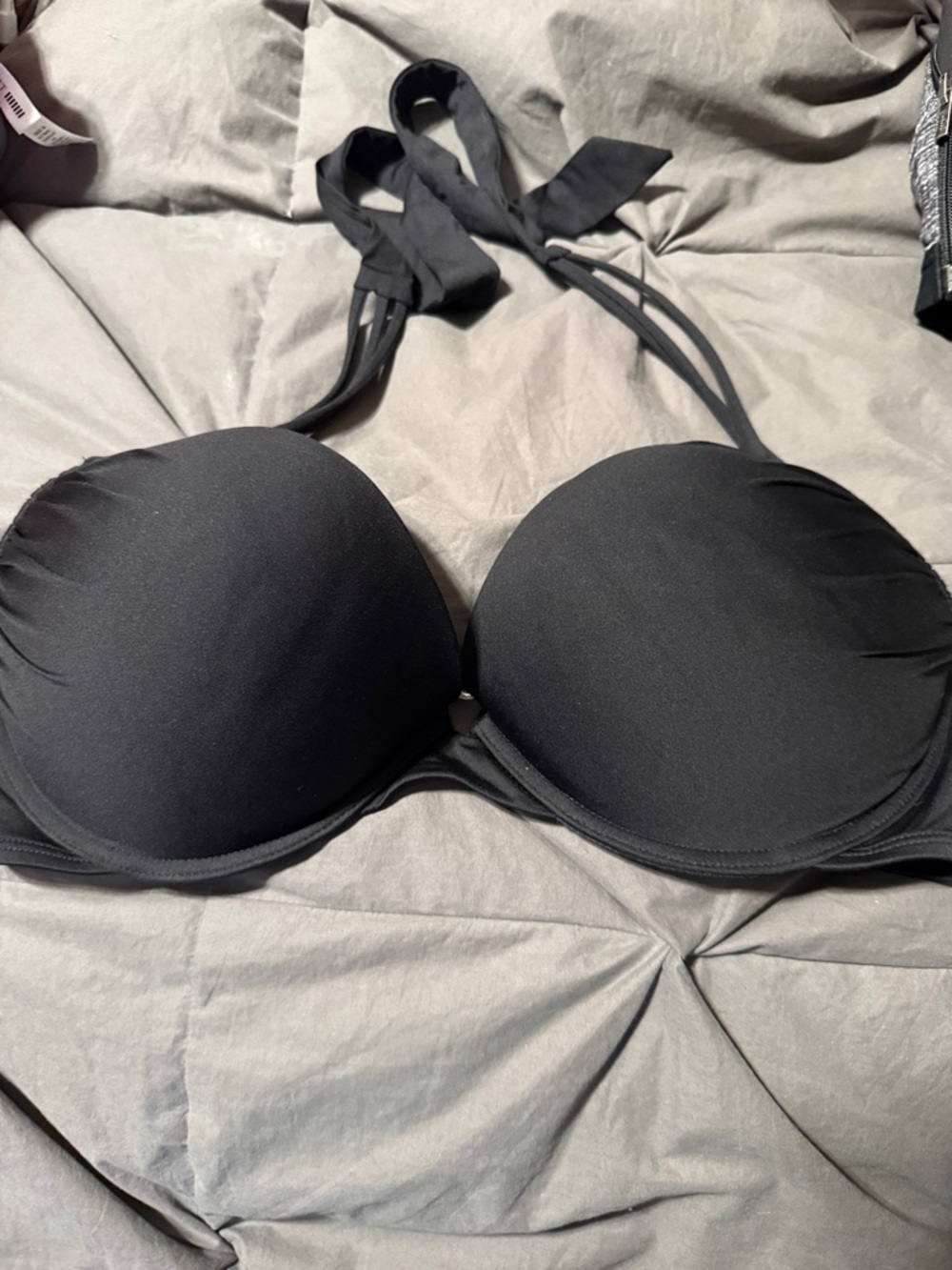 Victoria's Secret Black Halter Push-Up Bra